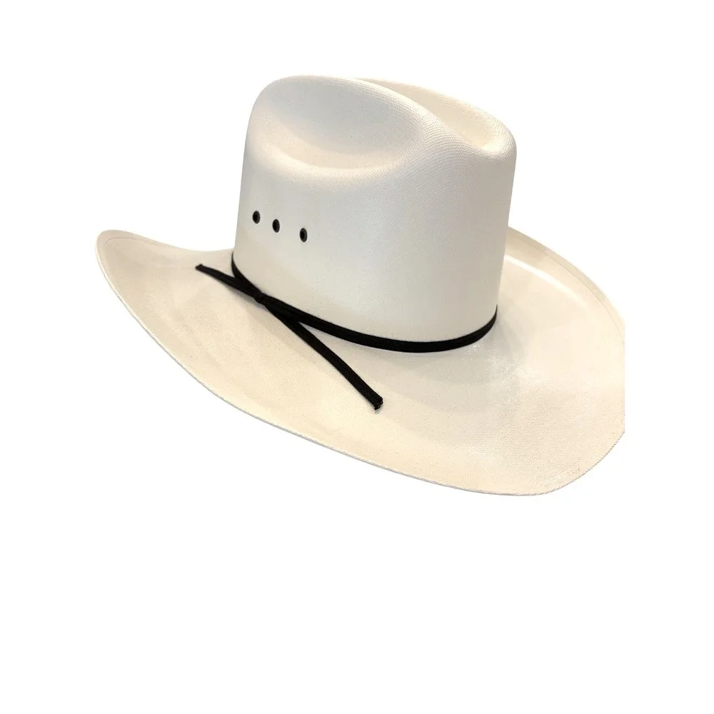 NWOT Western Express Low Crown Straw Cowboy Hat White Western Wear Sz Small
